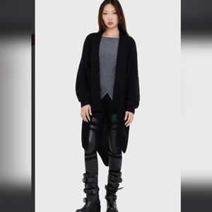 Killstar Black Knit Cardigan
